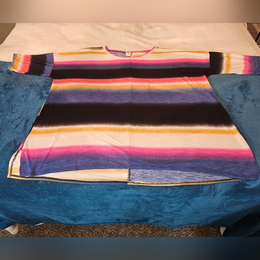 Sew In Love Multi Color Striped Top - Picture 2 of 9